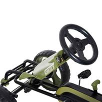 go kartai - Homcom Go Kart pedalinis kartingas su rankiniu stabdžiu, žalias (Green) - 3 nuotrauka
