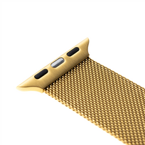 auksinis apple watch - Fixed | Mesh Strap for Apple Watch 42/44/45/46/49mm | Gold | FIXMEST-434-GD - 3 nuotrauka