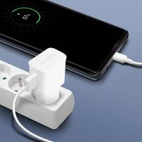 samsung ikroviklis usb c - Samsung EP-TA200EWE + EP-DR140AWE 15W Kelioninis įkroviklis + USB-C Data kabelis Baltas (White) - 3 nuotrauka