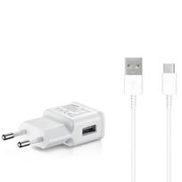 samsung ikroviklis usb c - Samsung EP-TA200EWE + EP-DR140AWE 15W Kelioninis įkroviklis + USB-C Data kabelis Baltas (White) - 8 nuotrauka