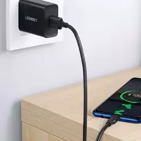 ugreen micro usb laidas - Ugreen micro USB QC 3.0 2.4A 0.25m Black - 3 nuotrauka
