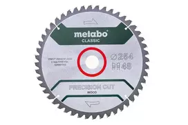 pjovimo diskas pjuklas medienai - Pjovimo diskas 254x2,4/1,8x30mm, z48, WZ, -5°, Classic, Metabo - 2 nuotrauka