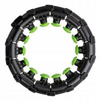 hula hoop lankas - Tunturi Adjustable Hula Hoop, 338 mm, 1.8 kg, juoda/žalia (Black/Green) - 3 nuotrauka