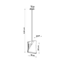 pakabiname sviestuvai sietynai - Sollux Blum 2 SL.0770, E27, 1 x 60 W, juodas - 6 nuotrauka