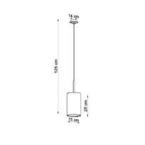 pakabiname sviestuvai sietynai - Sollux Otto 15 SL.0741, E27, 1 x 60 W, baltas - 6 nuotrauka