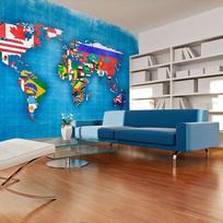 Fototapetas Artgeist Flags Of Countries, 270 cm x 270 cm
