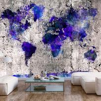 Fototapetas Artgeist World Map: Ink Blots, 140 cm x 200 cm