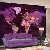 Fototapetas Artgeist Purple World Map SFT1516, 70 cm x 100 cm
