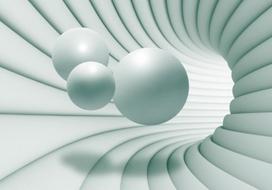 Fototapetas Artgeist In The Green Tunnel, 105 cm x 105 cm