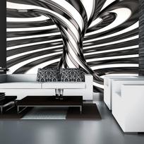 Fototapetas Artgeist Black And White Swirl, 210 cm x 210 cm