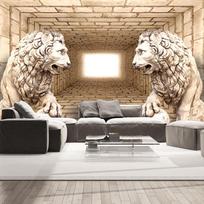 Fototapetas Artgeist Mystery Of Lions XLNEW011387SAM, 175 cm x 175 cm
