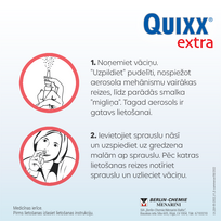 nosies purskalas - QUIXX hipertoninis Atlanto vandenyno vanduo EXTRA, 30 ml - 3 nuotrauka