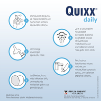nosies purskalas - QUIXX® nosies purškalas DAILY, bekvapis, 100 ml - 4 nuotrauka