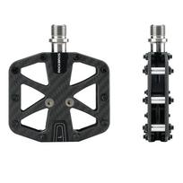 platformos - Rockbros C525 anglies pluošto platforminiai dviračių pedalai Juodi (Black) - 5 nuotrauka