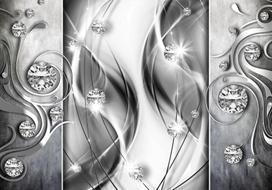 Fototapetas Artgeist Diamonds In Silver SNEW011454SAM, 70 cm x 70 cm