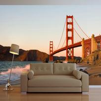 Fototapetas Artgeist Golden Gate Bridge - Sunset, San Francisco 4XLFTNT1164, 309 cm x 309 cm