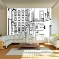 Fototapetas Artgeist A Walk Through Parisian Streets 4XLFTNT1079SAM, 309 cm x 309 cm