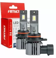 AMiO Aviator HIR2 9012 6500K LED automobilių lemputės x4