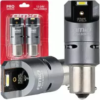 AMIO LED lemputės Canbus Pro BA15s P21W 2x1860SMD Baltos (White) 12V/24V