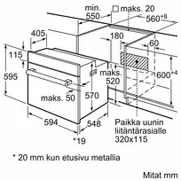 60 l orkaite - Bosch HBF010BV1S - 4 nuotrauka