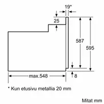 60 l orkaite - Bosch HBF010BV1S - 5 nuotrauka