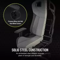 corsair kede - Gaming Chair T3 Rush Grey/Charcoal - 3 nuotrauka