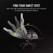 corsair kede - Corsair T3 Rush  (balta/pilka) - 6 nuotrauka