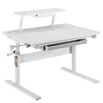 reguliuojamo aukscio rasomasis - Ergo Office ER-483 Reguliuojamo aukščio vaikiškas rašomasis stalas Pilkas (Grey) - 2 nuotrauka