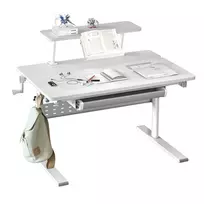 reguliuojamo aukscio rasomasis - Ergo Office ER-483 Reguliuojamo aukščio vaikiškas rašomasis stalas Pilkas (Grey) - 8 nuotrauka