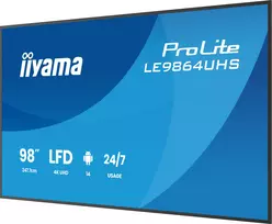lentos 5 - Iiyama LE9864UHS-B1AG 98", 3840x2160, Portrait, 24/7, Android - 7 nuotrauka