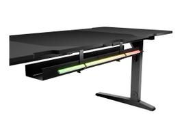 stalas reguliuojamo aukscio rgb - Kompiuterinių žaidimų stalas reguliuojamo aukščio Genesis Holm Modular 180, 180 cm x 75 cm, 70 - 90 cm, juoda sp. - 3 nuotrauka