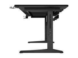 stalas reguliuojamo aukscio rgb - Kompiuterinių žaidimų stalas reguliuojamo aukščio Genesis Holm Modular 180, 180 cm x 75 cm, 70 - 90 cm, juoda sp. - 4 nuotrauka
