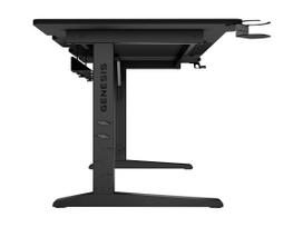 stalas reguliuojamo aukscio rgb - Kompiuterinių žaidimų stalas reguliuojamo aukščio Genesis Holm Modular 180, 180 cm x 75 cm, 70 - 90 cm, juoda sp. - 6 nuotrauka