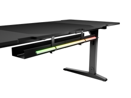 stalas reguliuojamo aukscio rgb - Kompiuterinių žaidimų stalas reguliuojamo aukščio Genesis Holm Modular 180, 180 cm x 75 cm, 70 - 90 cm, juoda sp. - 14 nuotrauka