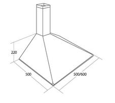 chimney hood - Akpo WK-5 SOFT 50 X - 2 nuotrauka