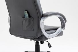 offici kede - Activejet YK7304 šildoma biuro kėdė su masažu pilka (Grey) - 12 nuotrauka