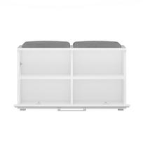 senukai lentynos batams - Batų dėžė Top E Shop Opal, balta, 85 cm x 35 cm x 45 cm - 5 nuotrauka