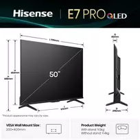 televizorius 4k 144hz - Hisense 50E7Q PRO - 9 nuotrauka