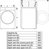 wash machine - Hisense WF3S8043BB3 - 2 nuotrauka
