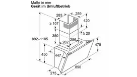 gartraukis bosch - Bosch DWK91LT60 - 2 nuotrauka