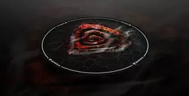 genesis kede - Genesis Tellur 400 Round Lava Grindų Kilimėlis ,  Juodas (Black) - 2 nuotrauka