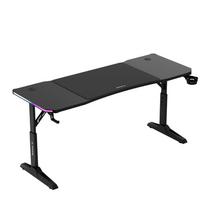 stalas reguliuojamo aukscio rgb - Kompiuterinių žaidimų stalas reguliuojamo aukščio Huzaro Hero 4.6 RGB, 160 cm x 60 cm, 56 - 79 cm, juoda sp. - 5 nuotrauka