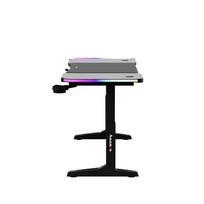 stalas reguliuojamo aukscio rgb - Kompiuterinių žaidimų stalas reguliuojamo aukščio Huzaro Hero 4.6 RGB, 160 cm x 60 cm, 56 - 79 cm, juoda sp. - 6 nuotrauka