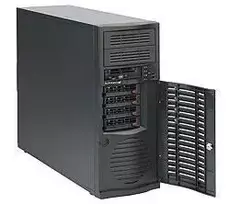 stacionarus kompiuteriai - SERVER CHASSIS MIDTOWER 668W/CSE-733TQ-668B SUPERMICRO - 2 nuotrauka