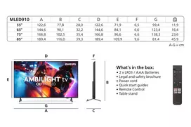tv mini led - Philips Ambilight 65MLED910 Mini LED - 8 nuotrauka