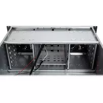 4u korpusas - Kompiuterio korpusas Inter-Tech 4U-40255 ATX, juoda - 5 nuotrauka