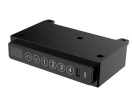 staliukas c - ACTIVEJET ET119W-C 140x70 Juodas (Black) rašomasis stalas su elektriniu aukščio reguliavimu - 5 nuotrauka