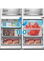 laisvai pastatomas saldytuvas - Midea MDRB548MME46 Šaldytuvas (Pilkas / Grey) - 4 nuotrauka
