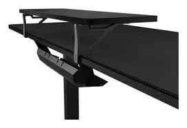 reguliuojamo aukscio rasomasis - Kompiuterinių žaidimų stalas reguliuojamo aukščio Cougar E-Star, 140 cm x 60 cm, 75 cm, juoda sp. - 4 nuotrauka