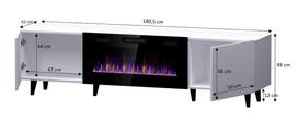 tv komodos baltos - Cama MEBLE PAFOS RTV+K BI - 2 nuotrauka